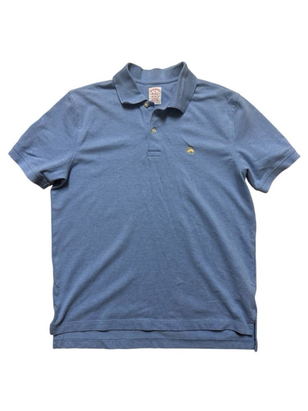 Brooks Brothers Polo Shirt Blue Supima Cotton Stretch Men M